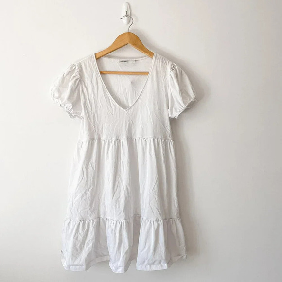 Aritzia Sunday Best Babydoll Tiered Cruise Dress White Size Small - Picture 4 of 7